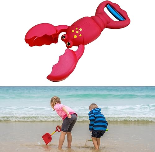 EHJRE Outdoor Sand Toy Set – Claw Tool Included, Red