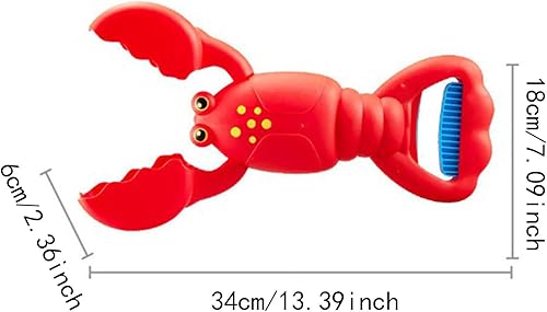EHJRE Outdoor Sand Toy Set – Claw Tool Included, Red