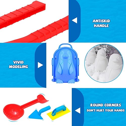 Neoot 23-Piece Snow & Sand Play Kit – Snowball Shapers for Kids, Toddlers & Adults
