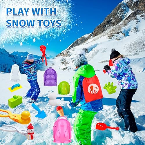 Neoot 23-Piece Snow & Sand Play Kit – Snowball Shapers for Kids, Toddlers & Adults